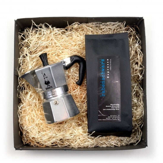 Espresso-Geschenkpaket mit Herdkocher