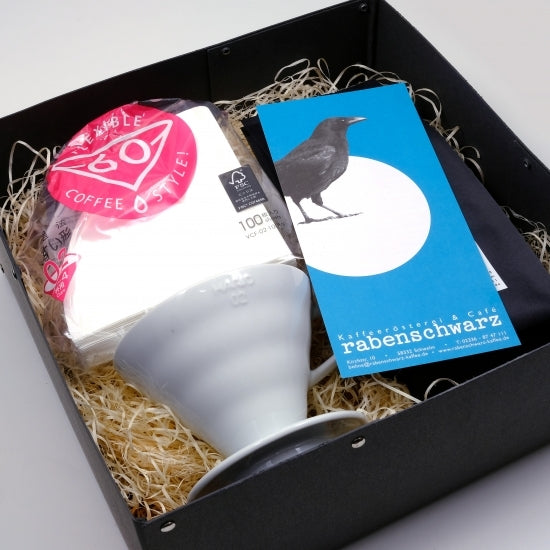Geschenkpaket Kaffee & Handfilter v60