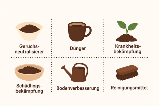 Kaffeesatz in Haus und Garten verwenden